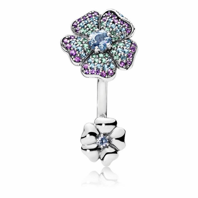 Inele statement Pandora Glorious Blooms Argint/Albastri (s5PIDvjt)